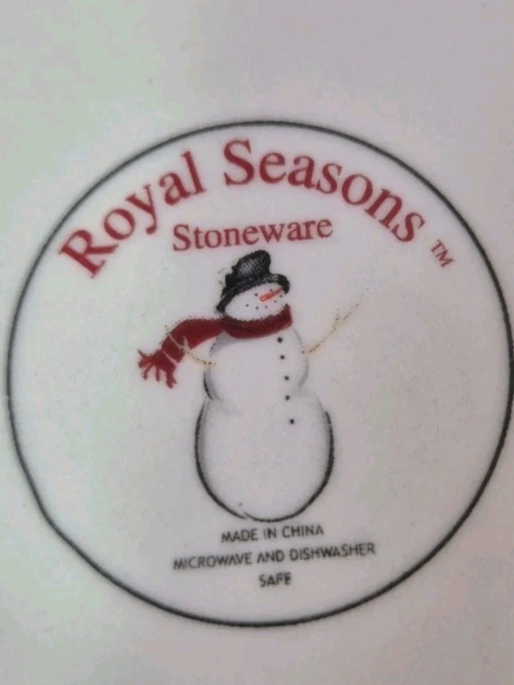 Royal Seasons Stoneware Snowman Christmas Bowls Set Of Three 6